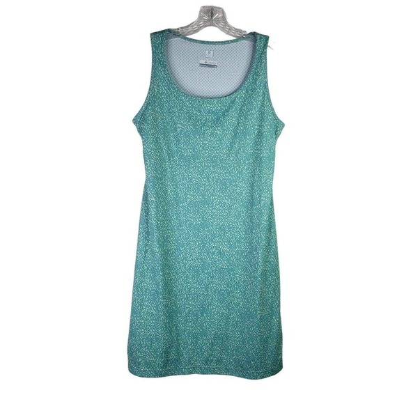 Columbia Omni Freeze Zero Womens Size Large Activewear Tank Dress Teal Green - Picture 2 of 9